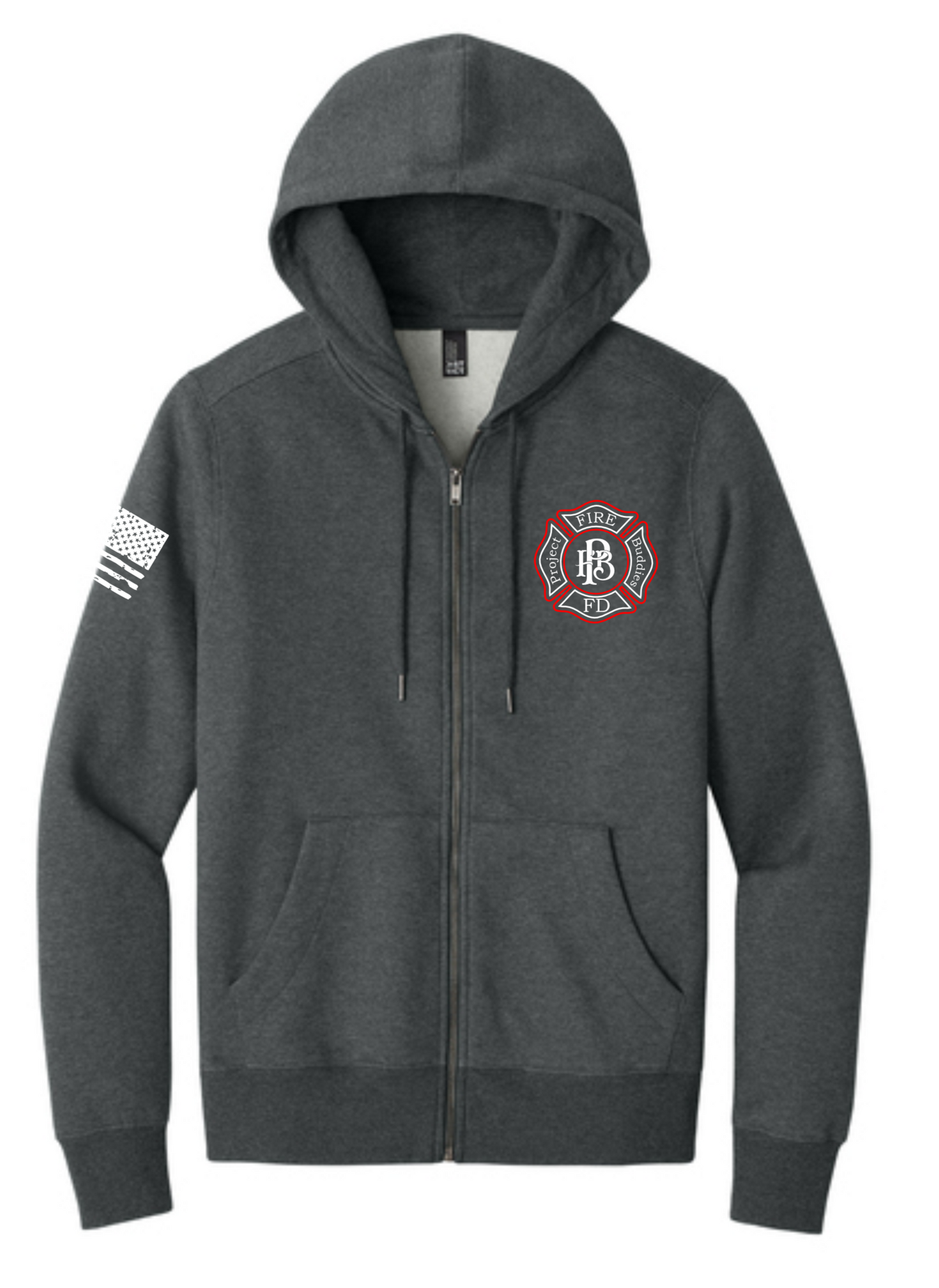 NEW! PFB Perfect Weight Fleece Full-Zip Hoodie