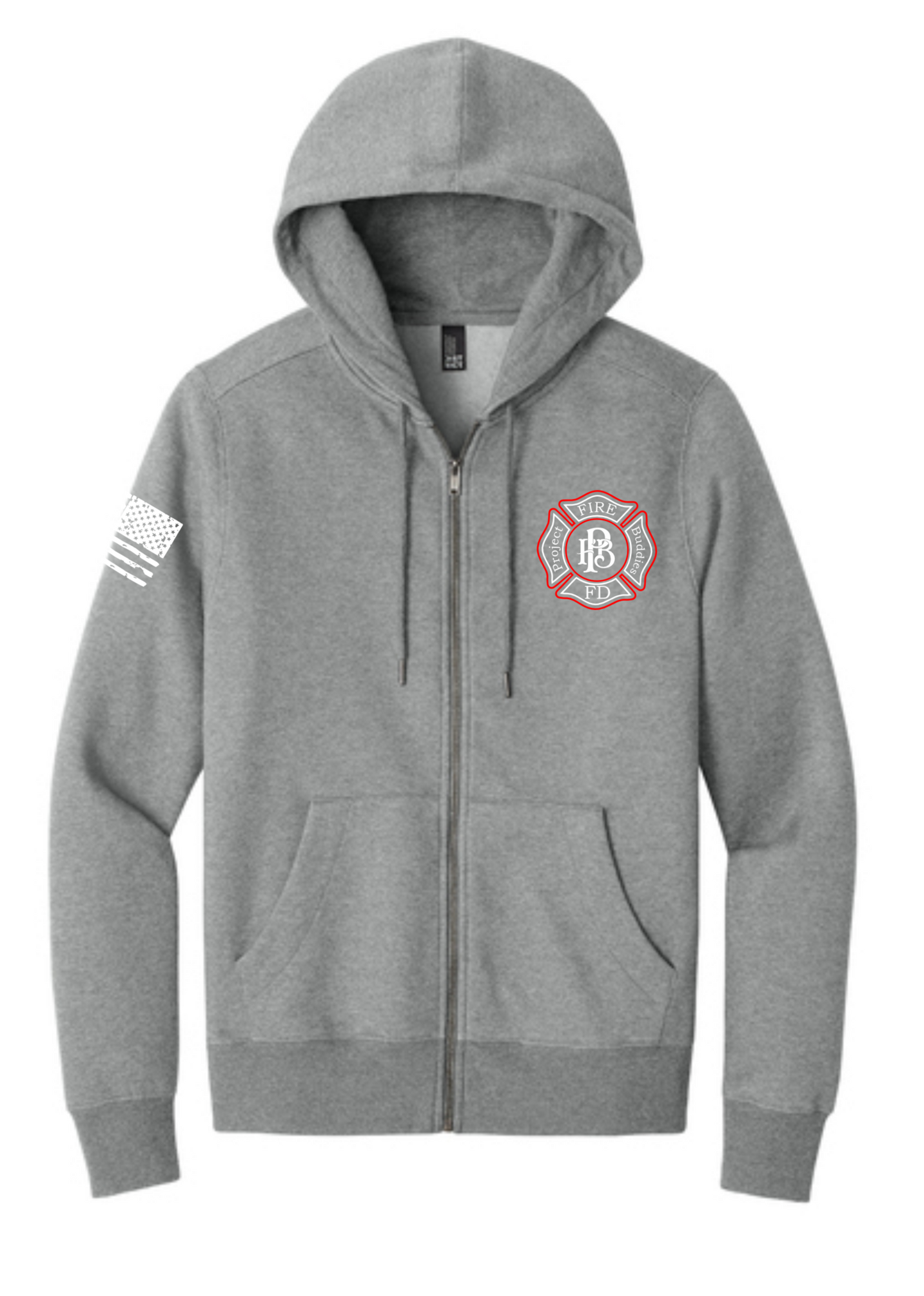 NEW! PFB Perfect Weight Fleece Full-Zip Hoodie