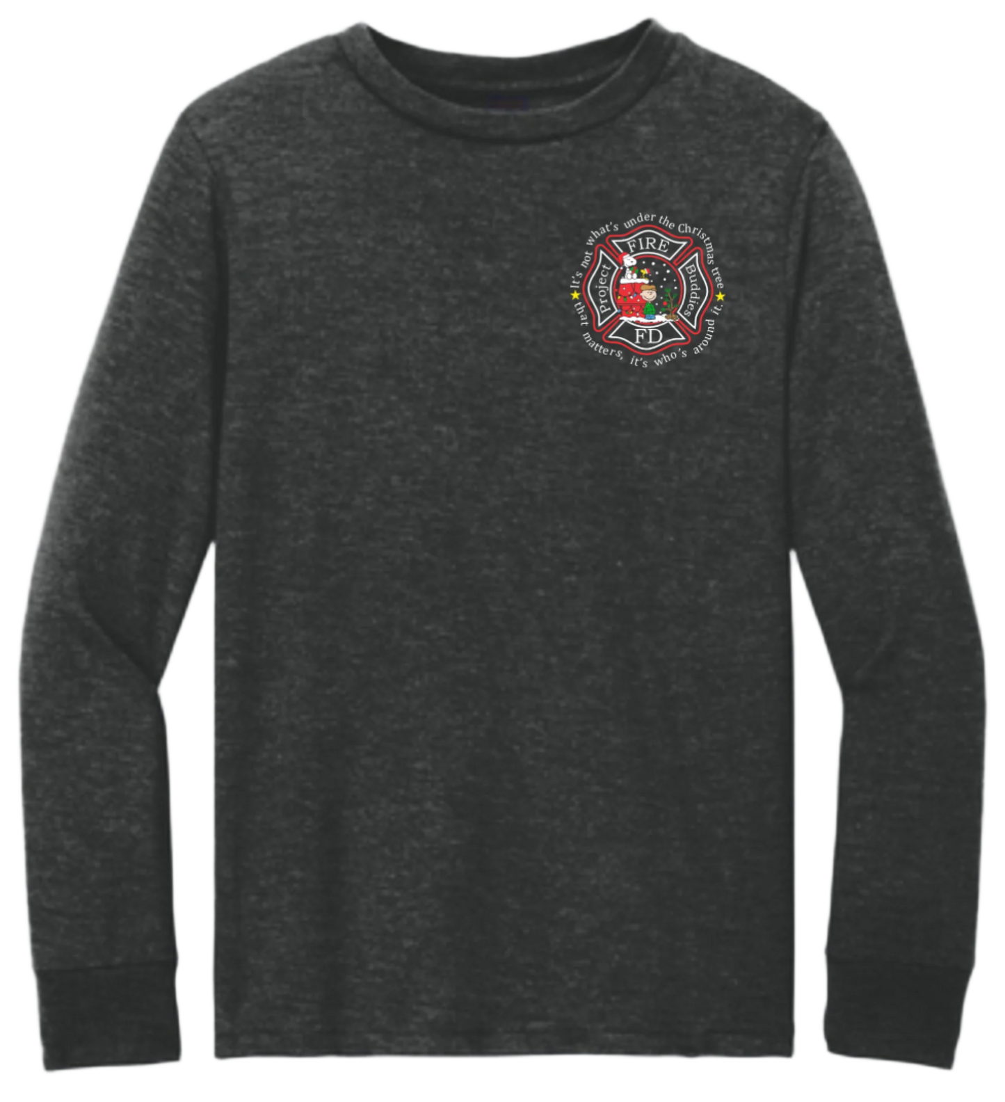 (Limited Time) YOUTH PFB Charlie Brown XMAS Youth Perfect Tri Long Sleeve Tee