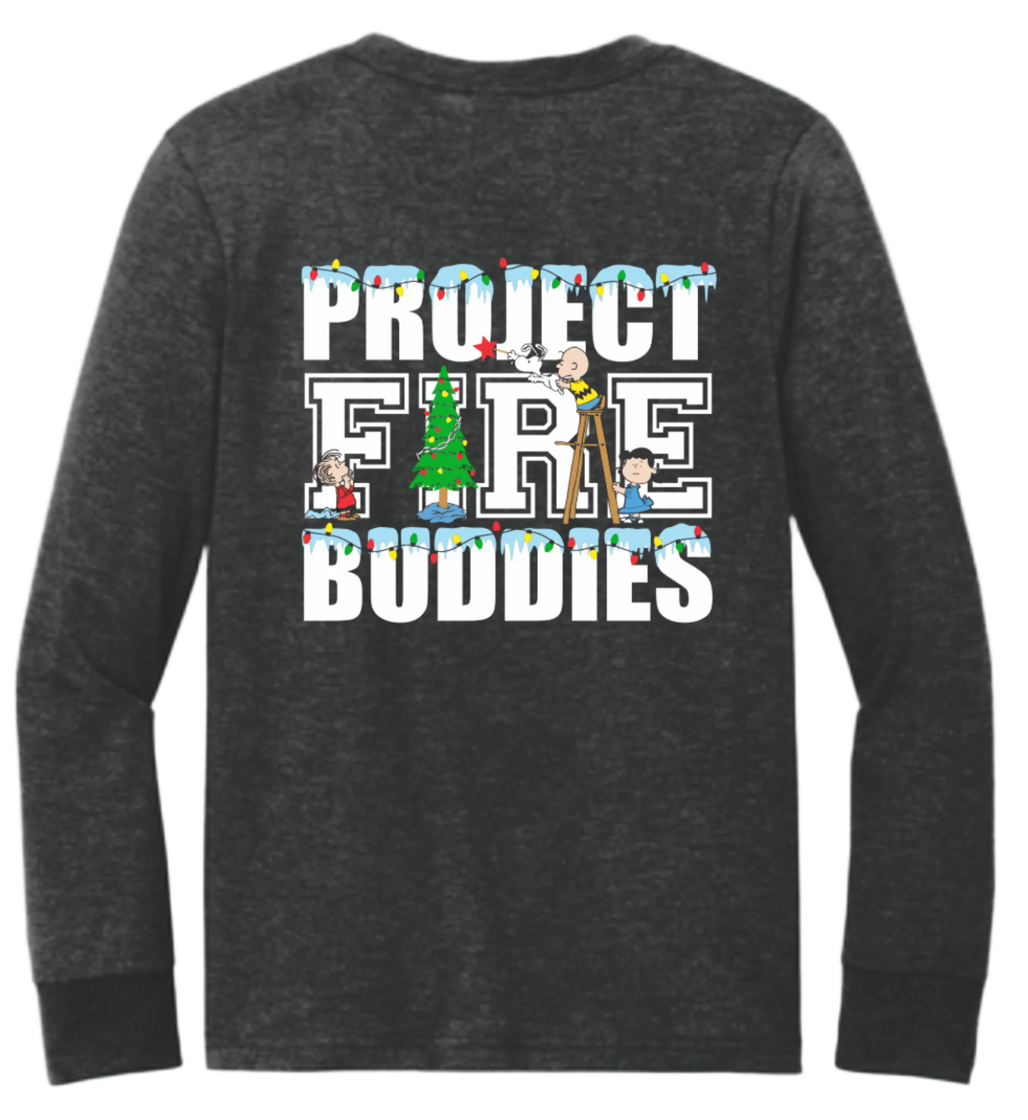 (Limited Time) YOUTH PFB Charlie Brown XMAS Youth Perfect Tri Long Sleeve Tee