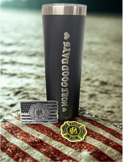 PFB 20 oz Skinny tumbler with Decals