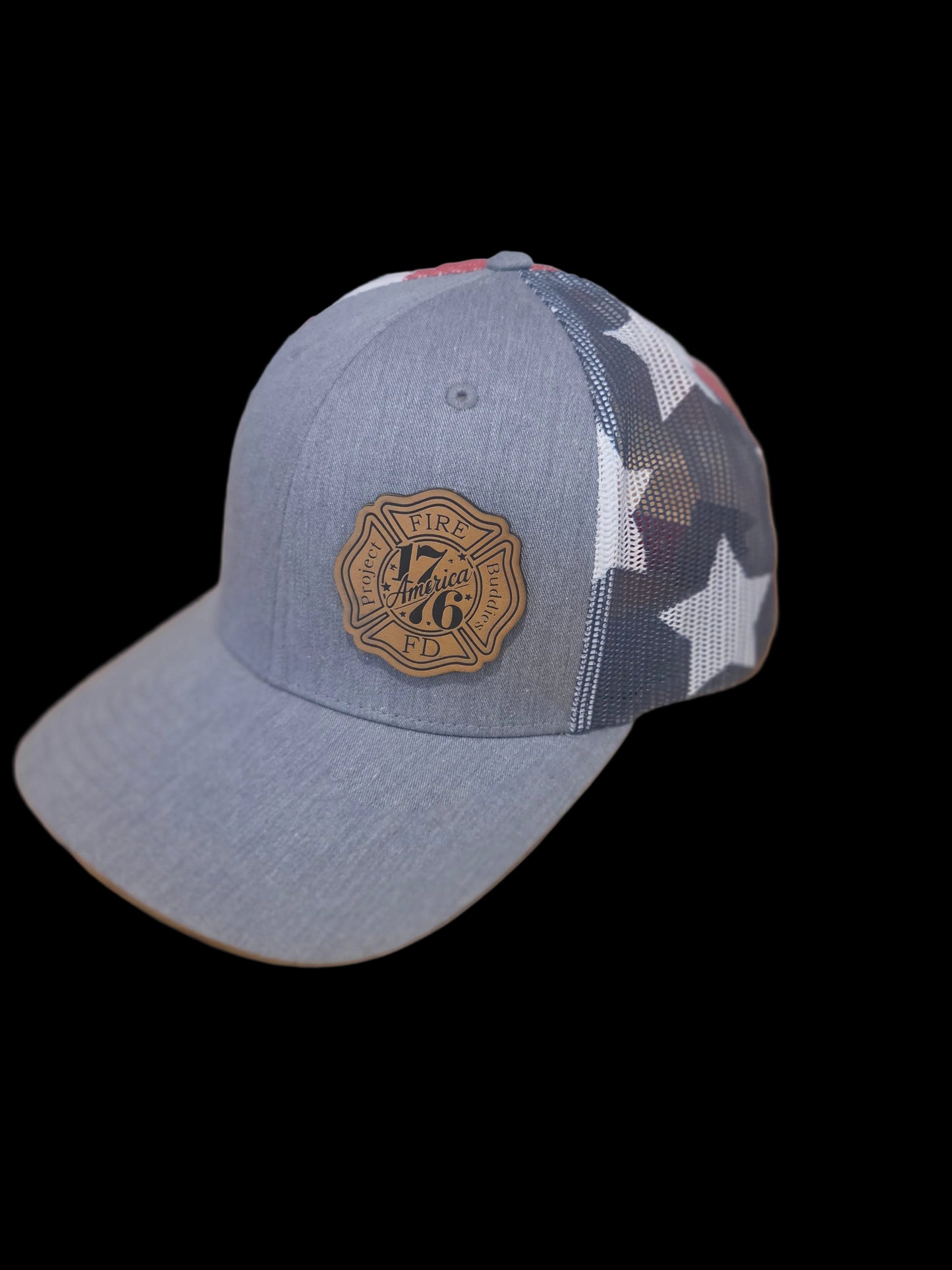 1776 PFB Richardson Leather Patch - Snapback Trucker Cap - 112