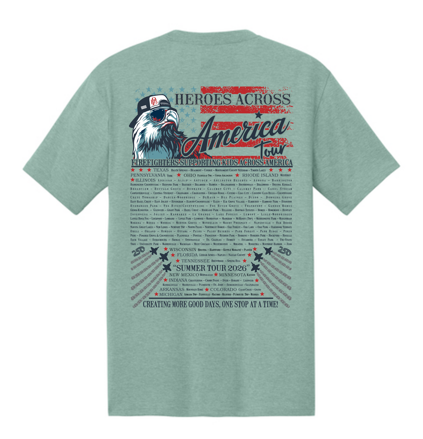 UNISEX Heroes across America PERFECT Tri Tee