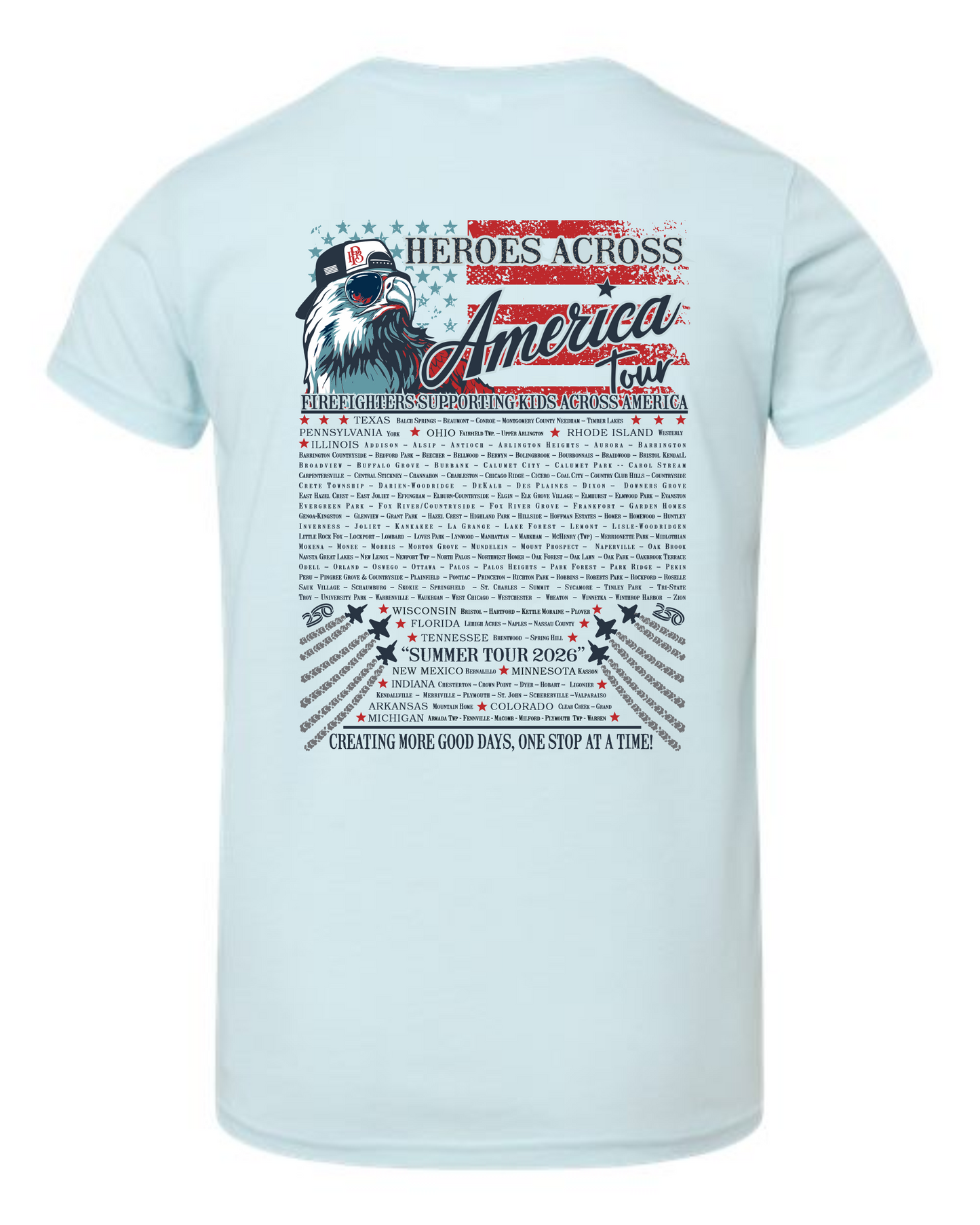 YOUTH Heroes across America PERFECT Tri Tee
