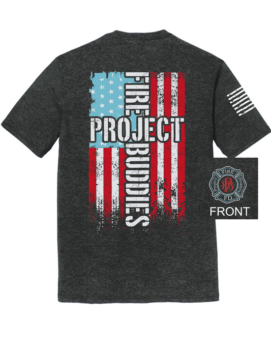 (Pre-Sale) UNISEX 4th of July PERFECT Tri Tee Vert. FLAG