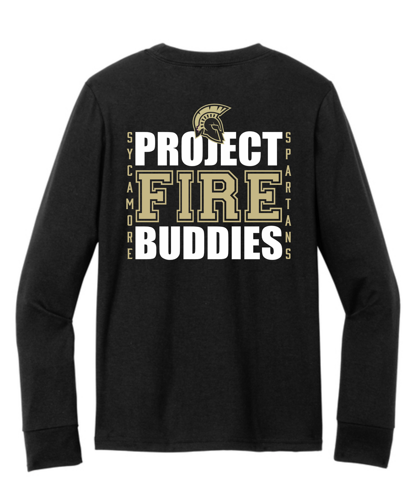 PRE-SALE-YOUTH Sycamore Spartans PFB Brand Perfect Tri Long Sleeve Tee