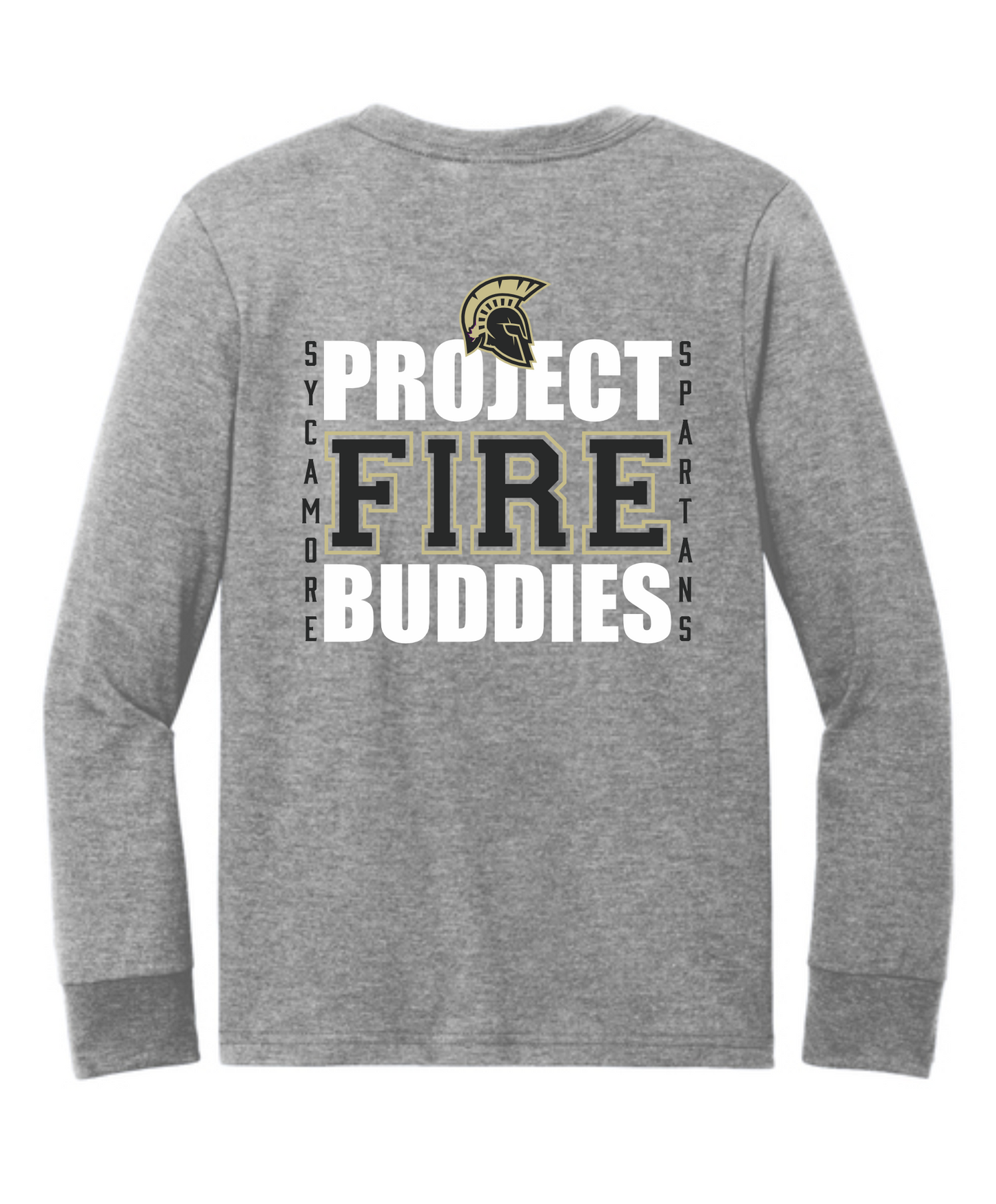 PRE-SALE-YOUTH Sycamore Spartans PFB Brand Perfect Tri Long Sleeve Tee