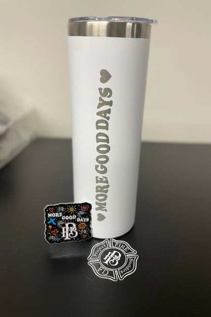 PFB 20 oz Skinny tumbler with Decals