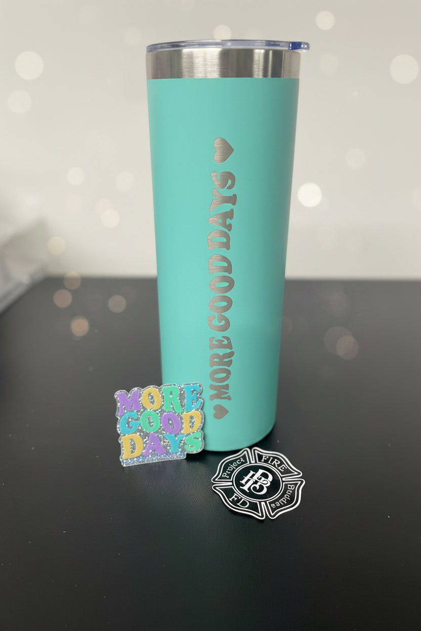 PFB 20 oz Skinny tumbler with Decals