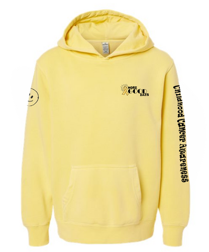 PRE-SALE-Youth Childhood Cancer Awareness More Good Days Pullover Hoodie