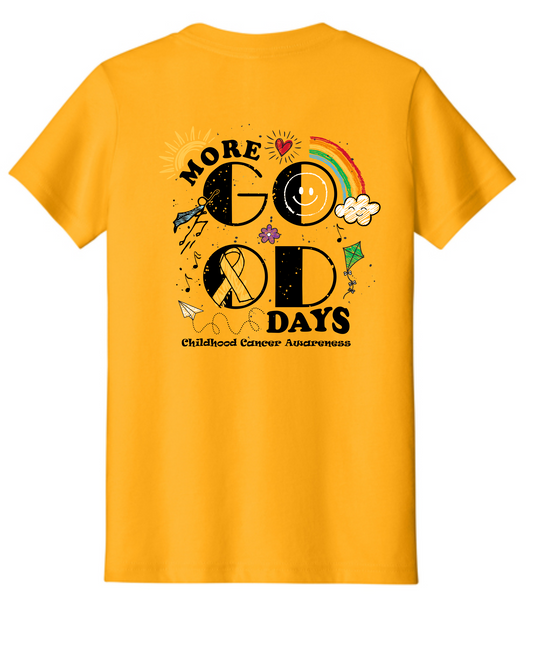 PRE-SALE Youth Childhood Cancer Awareness PFB More Good Days Tee