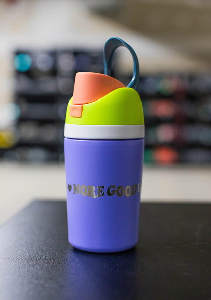 More Good Days 12 oz KIDS engraved Owala style tumbler