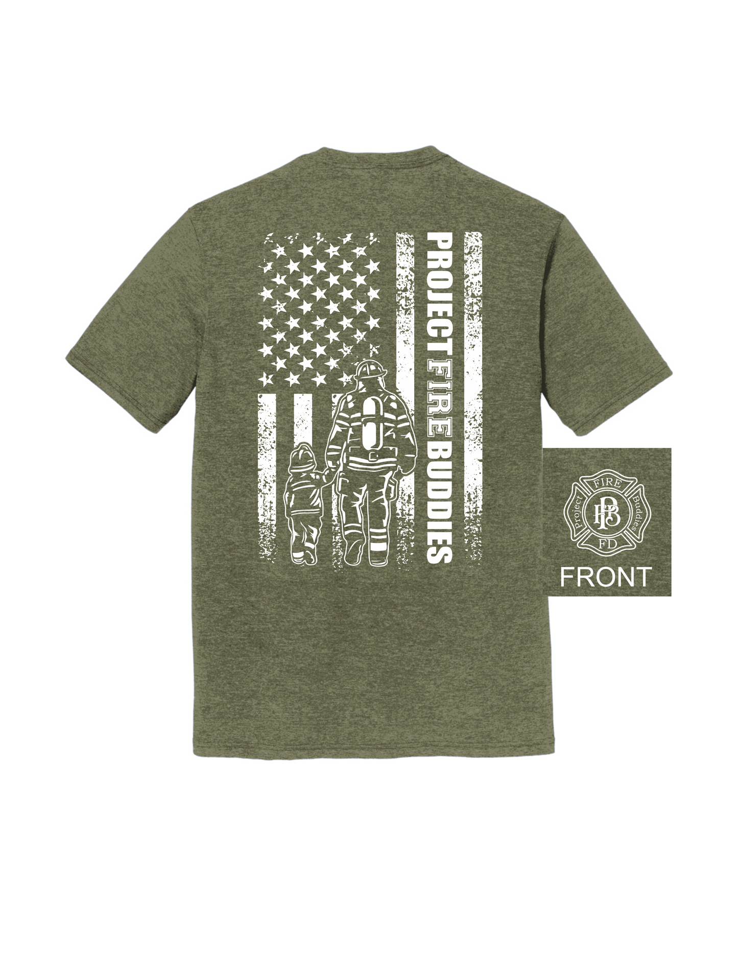 Firefighter Flag Back