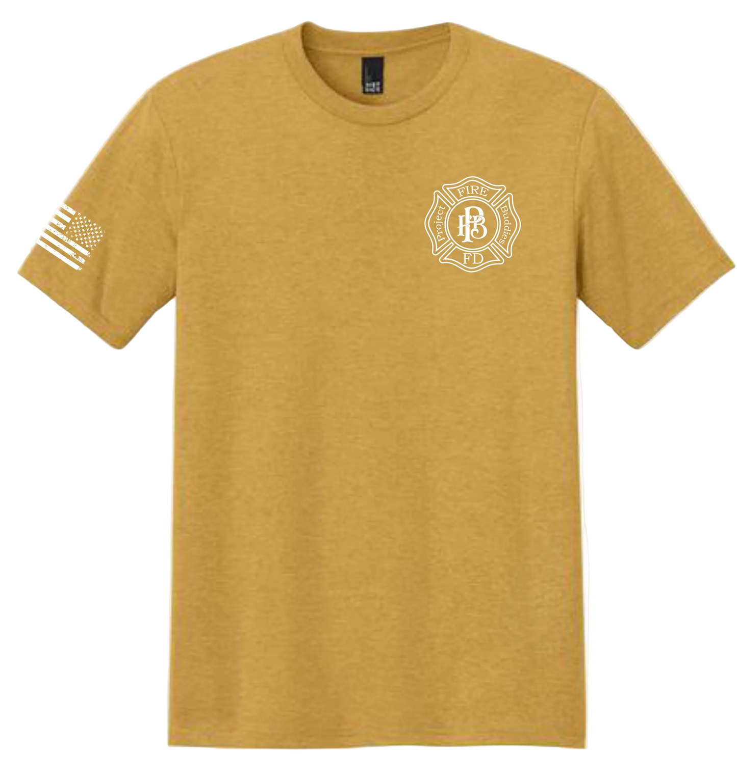 PFB Brand Perfect Tri Tee with American Flag