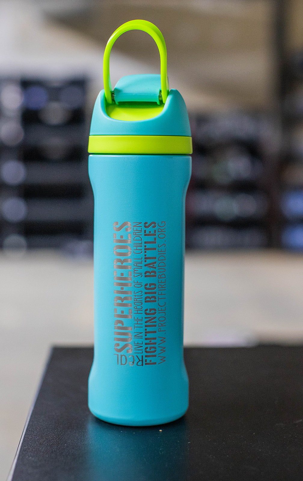 Real Superhero 22 oz Sports Bottle engraved