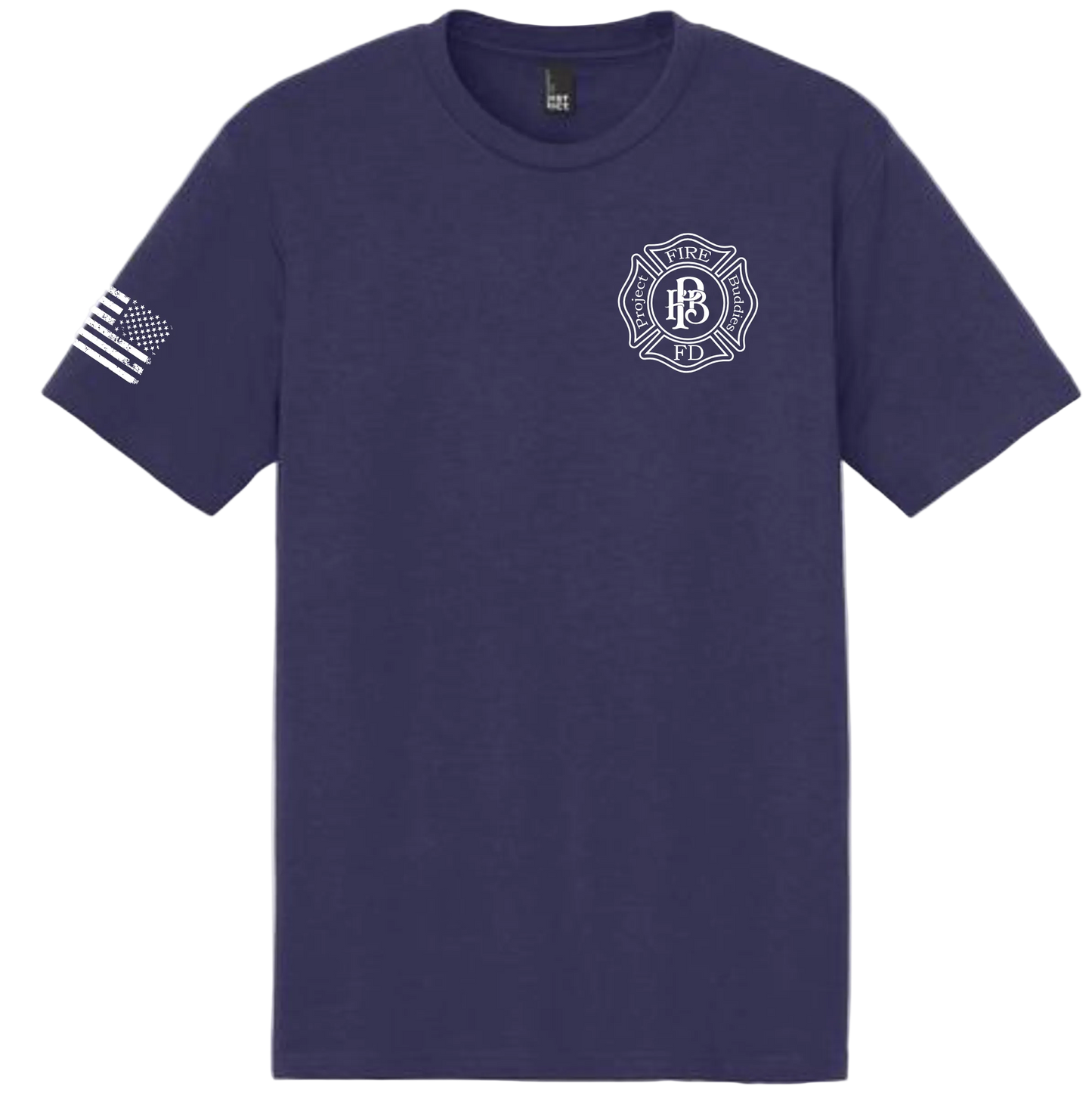 PFB Brand Perfect Tri Tee with American Flag