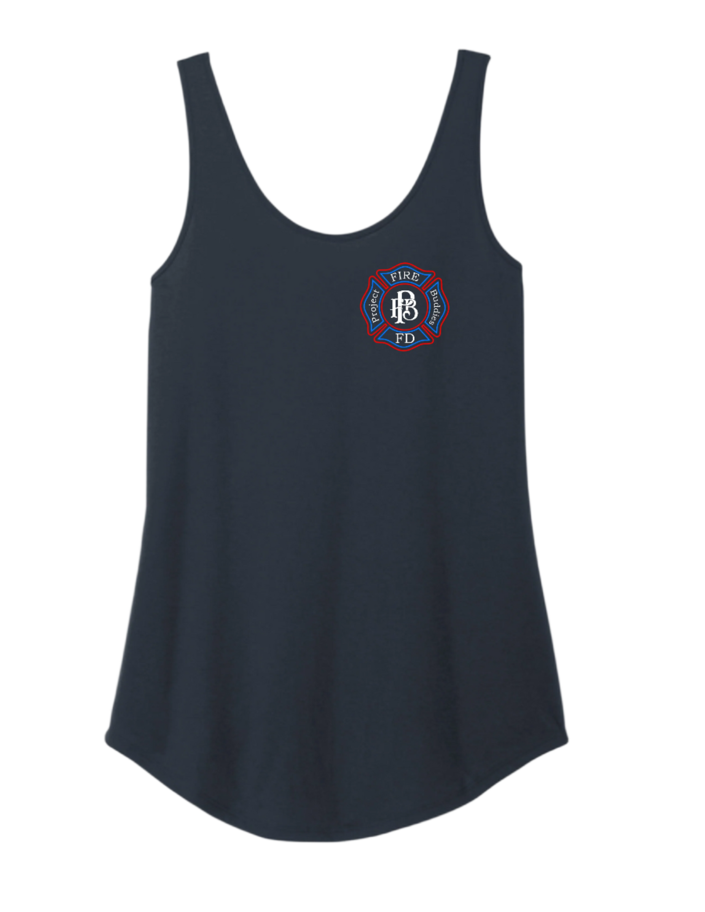 WOMEN'S 4th of July  Perfect Tri RELAXED Tank Top